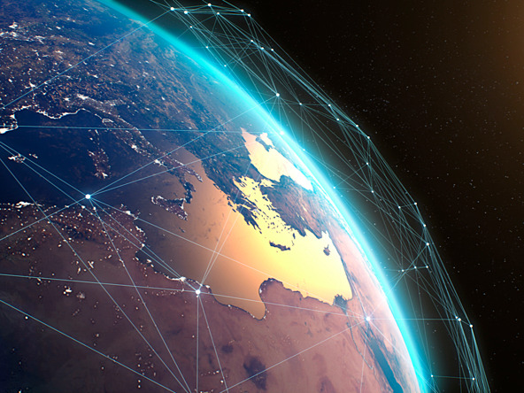 Data points covering Earth